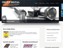 Tablet Screenshot of impax-metal.com.pl