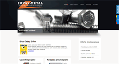 Desktop Screenshot of impax-metal.pl